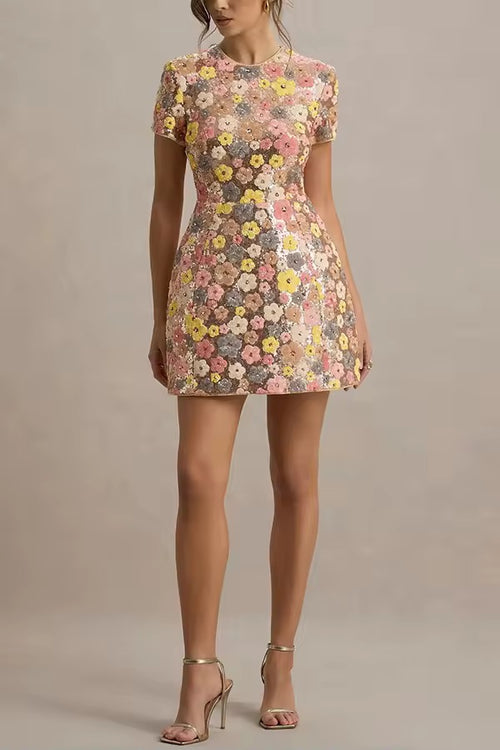 Améliane Floral A-Line Mini Dress