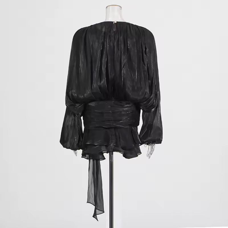 Valéa Draped Mini Dress Set