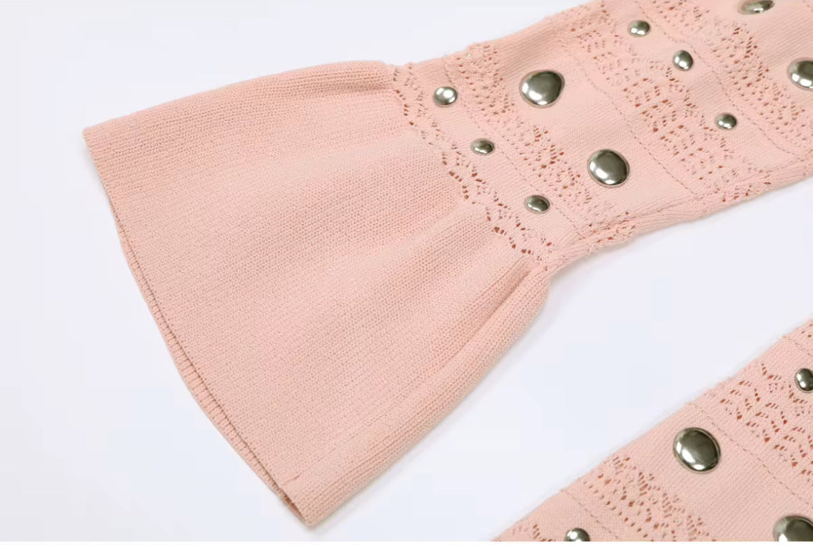 Lunéa Studded Knit Maxi Dress