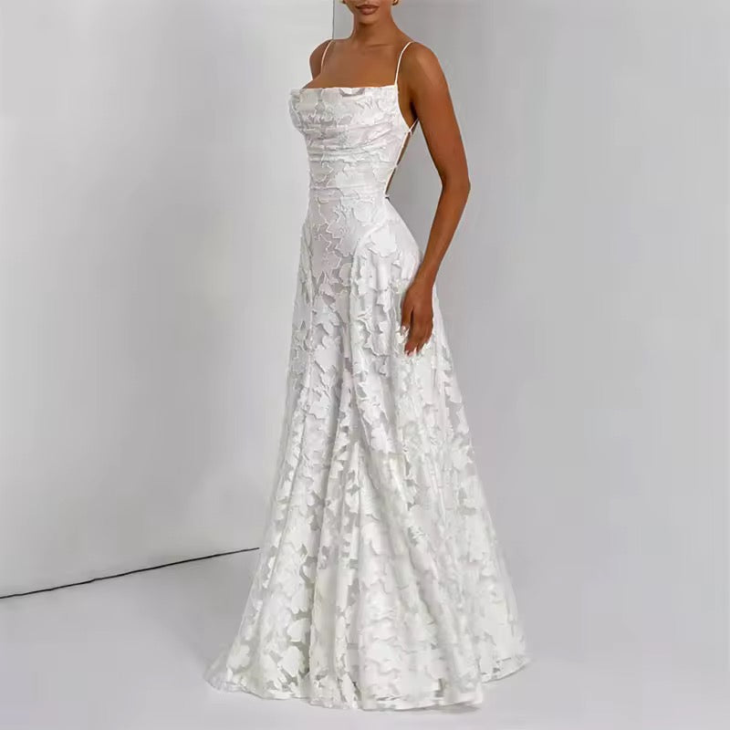 Arabella Lace-Back Maxi Dress