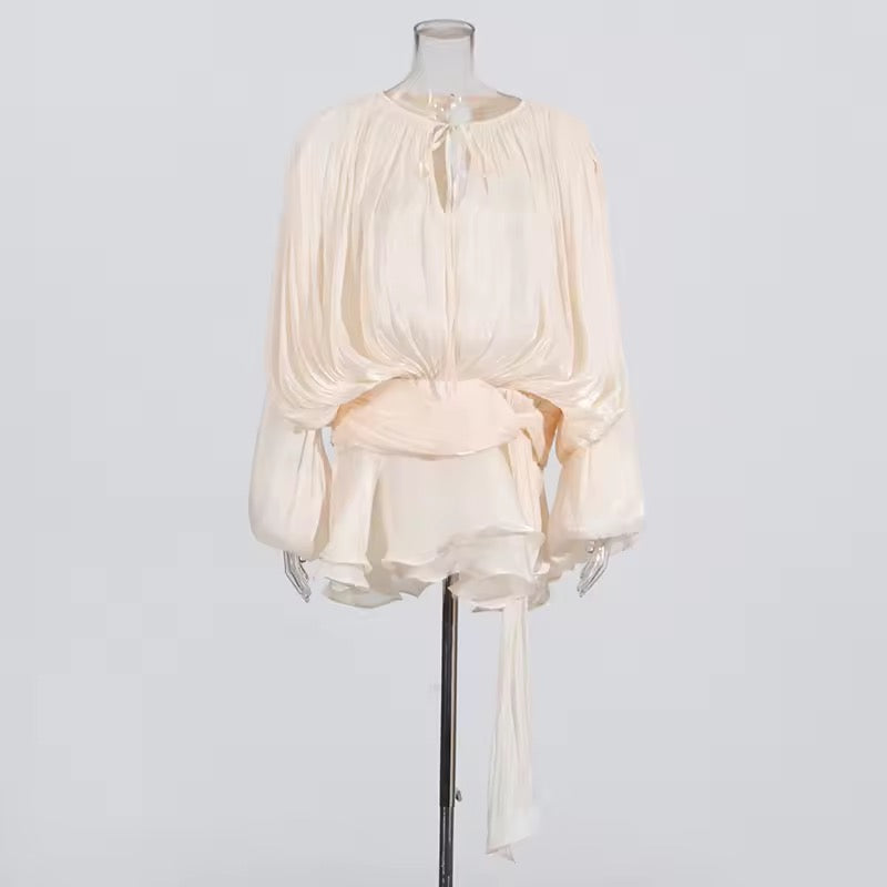 Valéa Draped Mini Dress Set