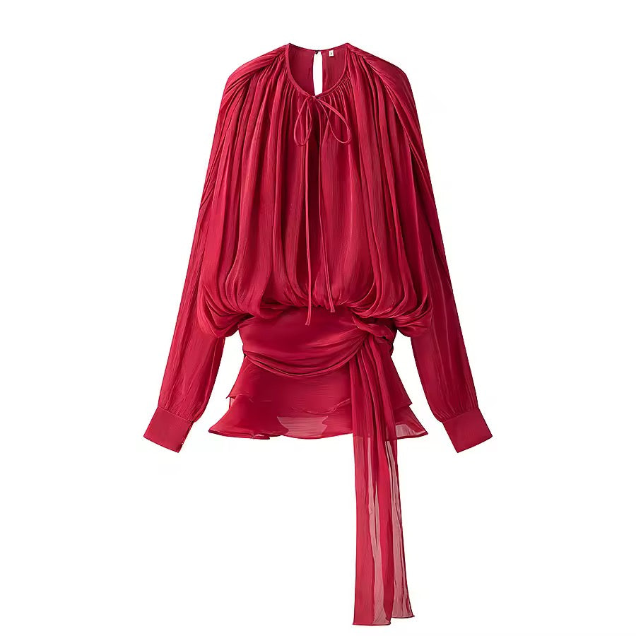 Valéa Draped Mini Dress Set