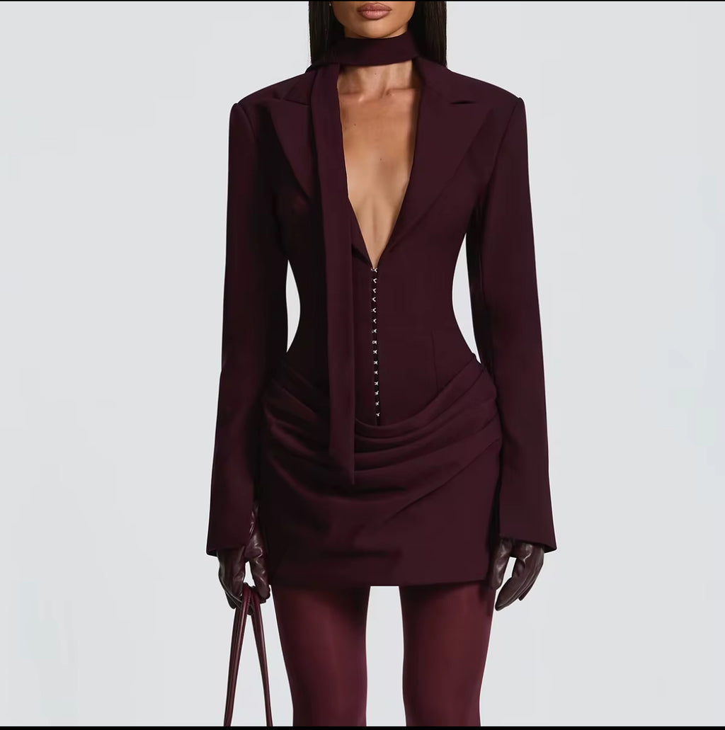 Vesper Sculpted Blazer Mini Dress